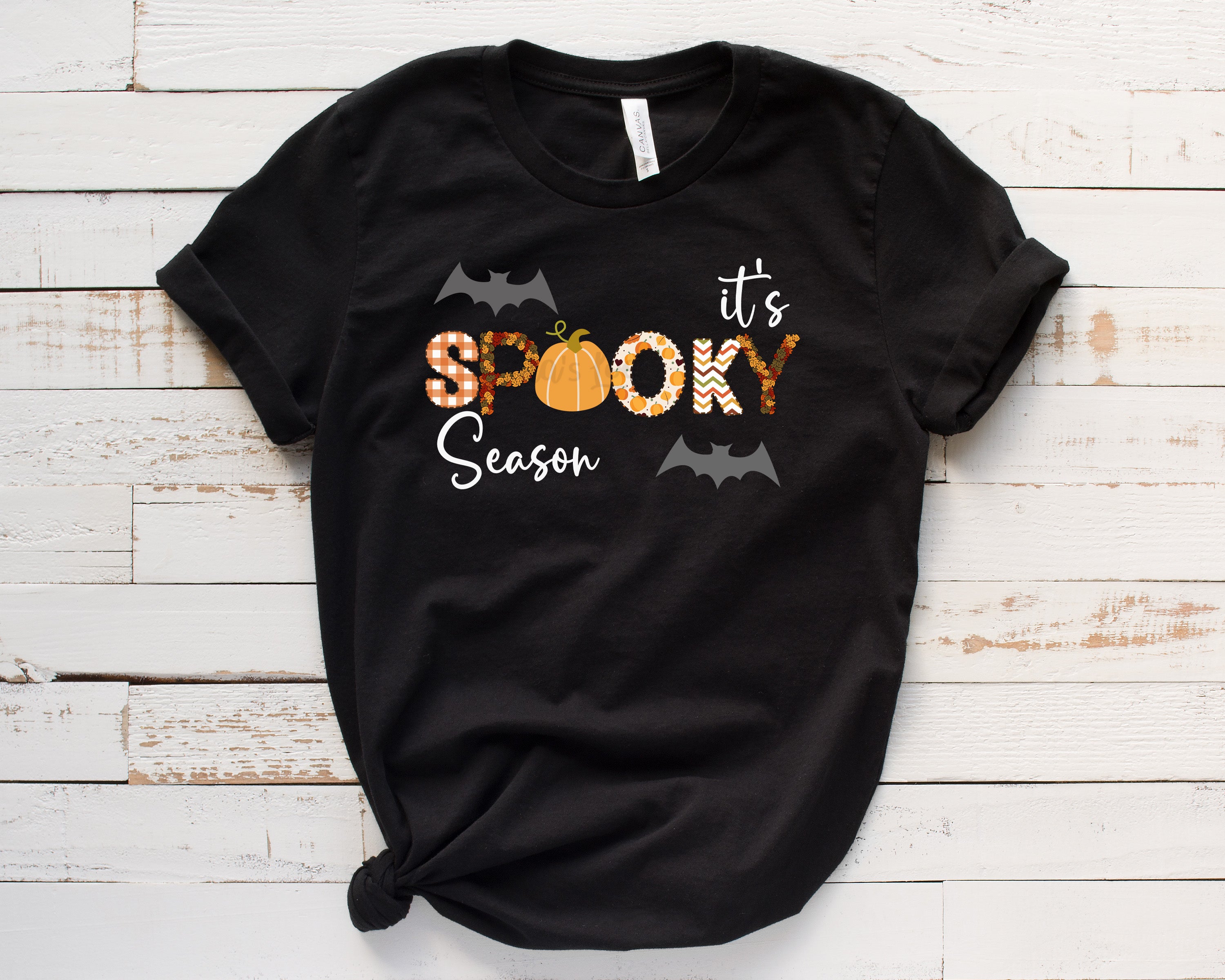 It's spooky season black shirt