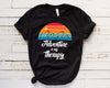 Adventure Is My Therapy| Retro Sunset Shirt For Hikers