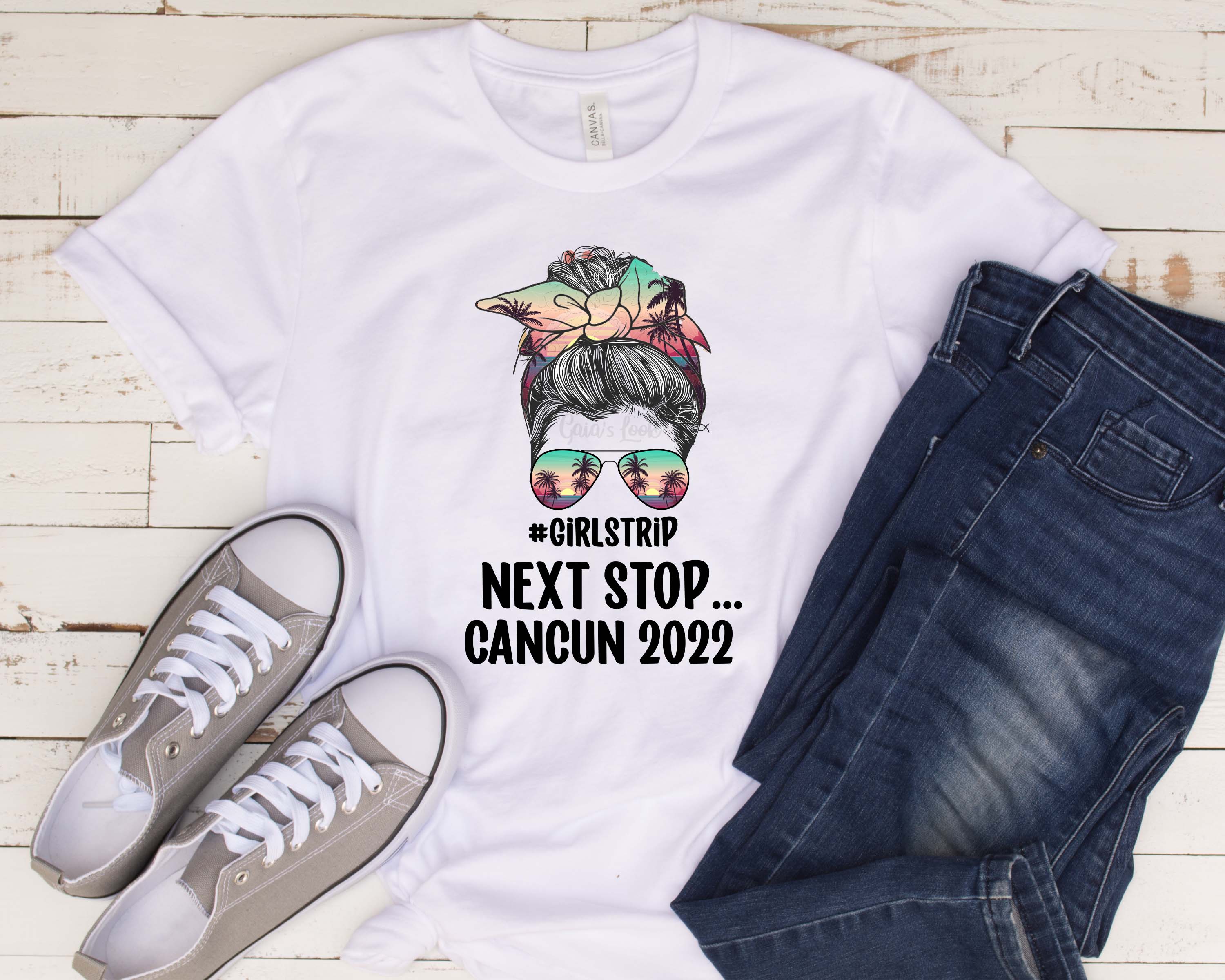 Next Stop Cancun 2022 Girls Trip Shirt