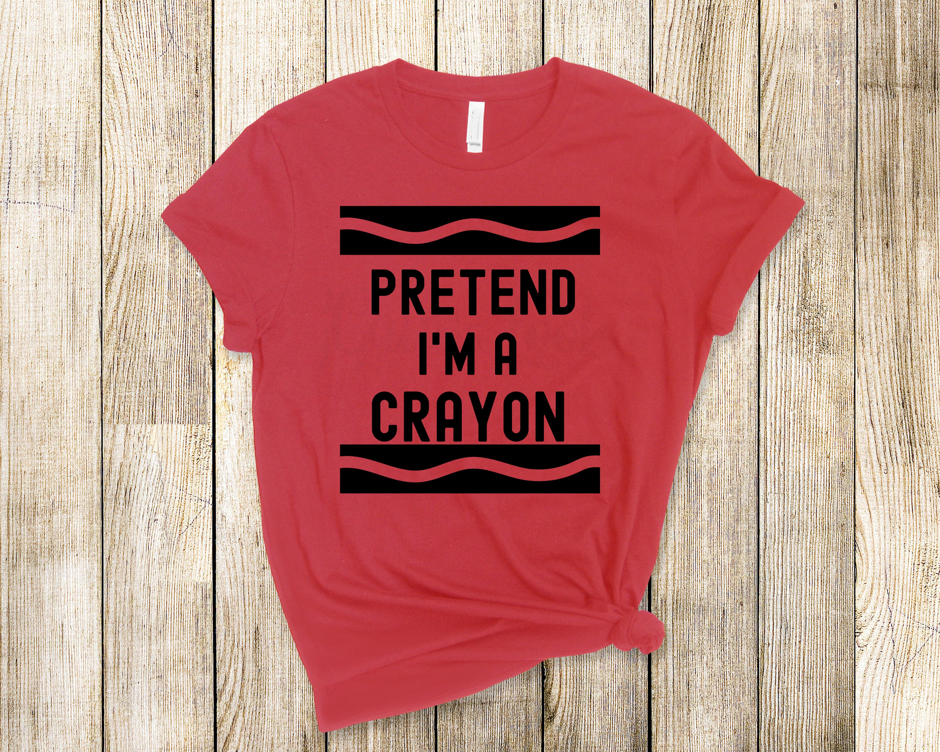 Pretend I'm A Crayon | Funny Halloween Shirt