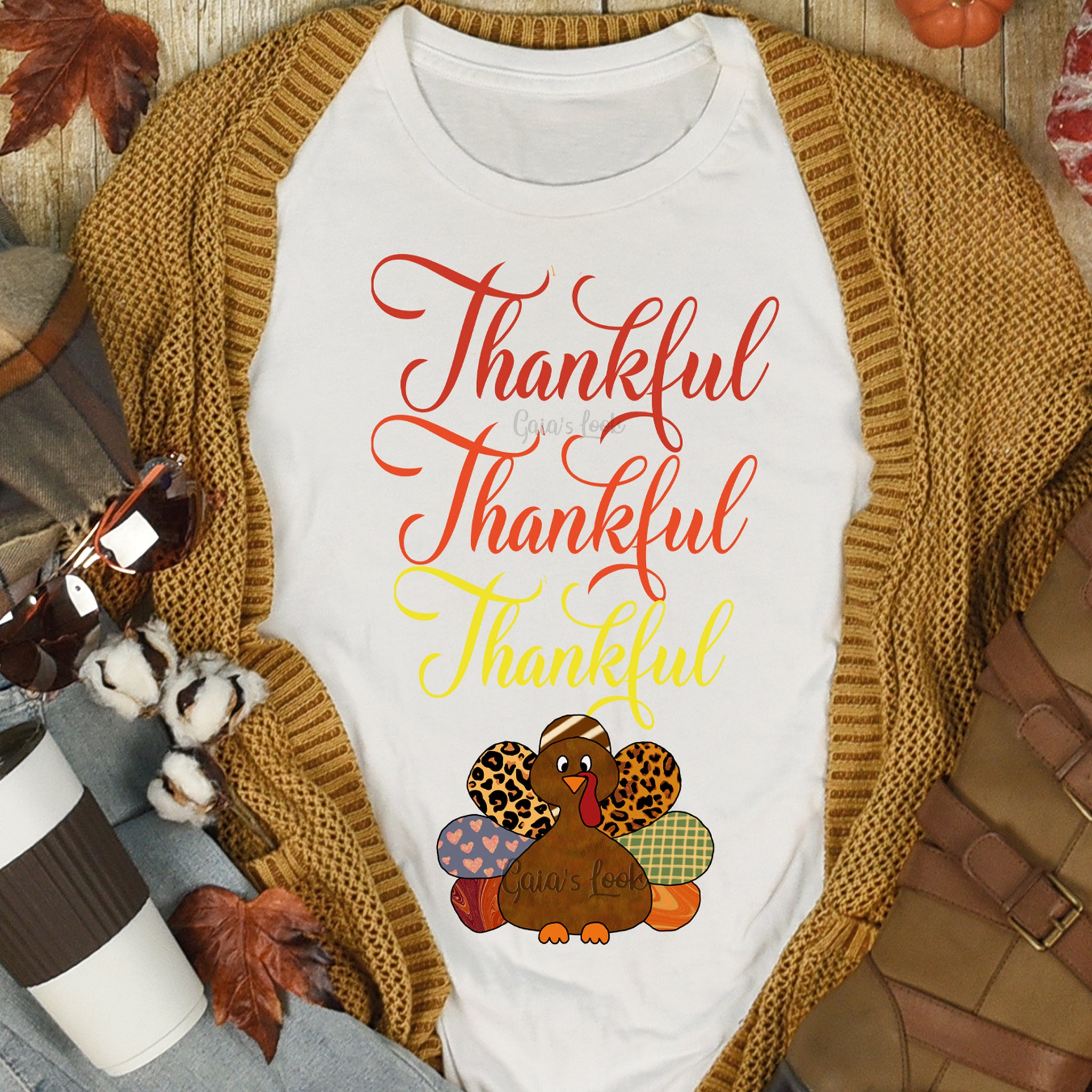 Thankful Thanksgiving Tshirt