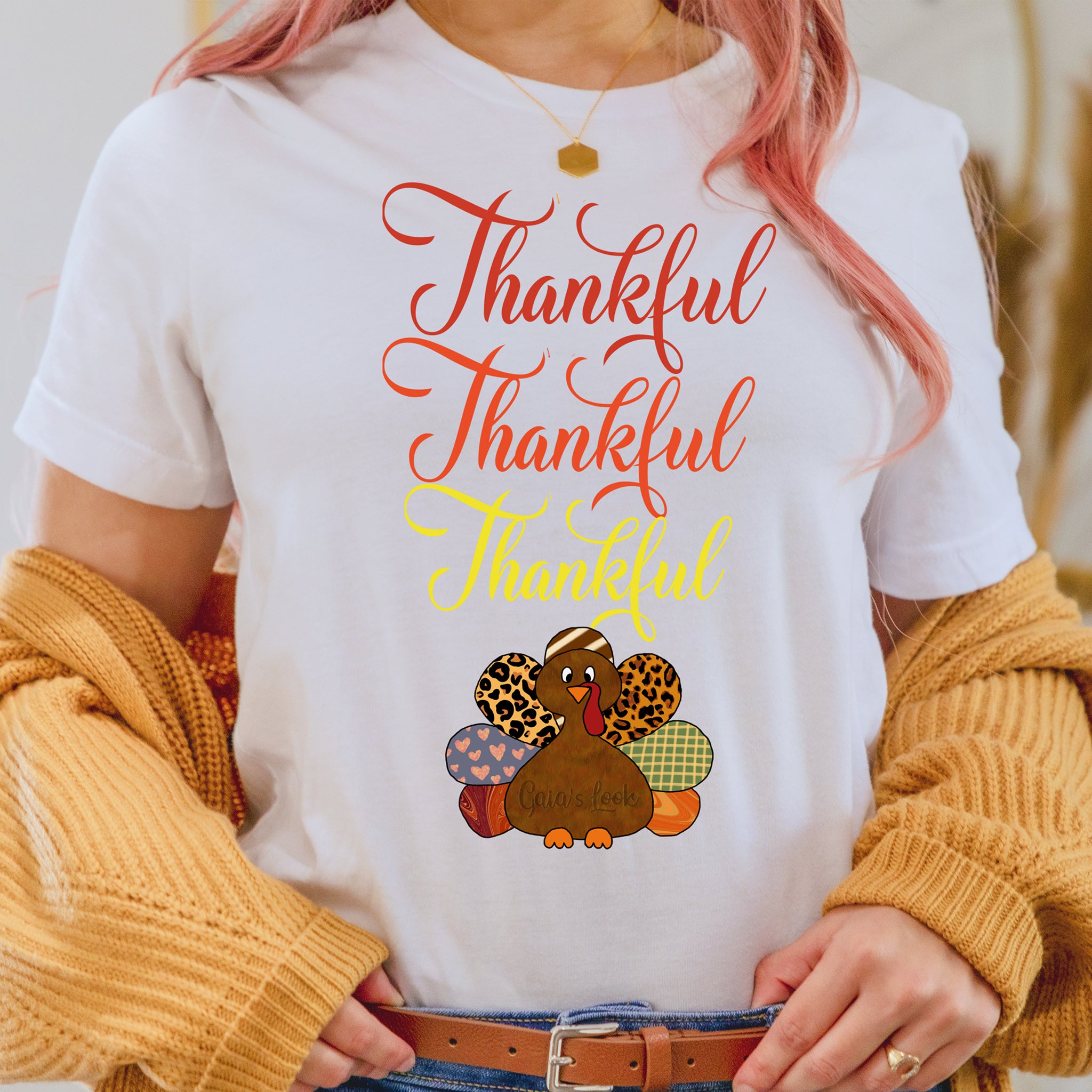 Thankful Thanksgiving Tshirt